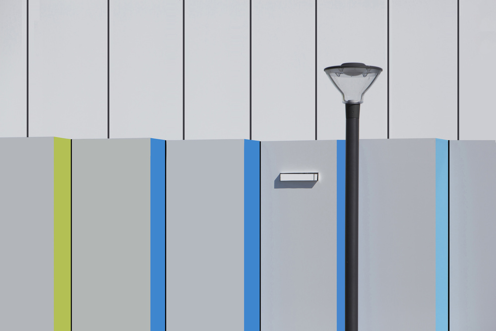 Bright Urban Geometry by Jan Niezen — canvas wall art