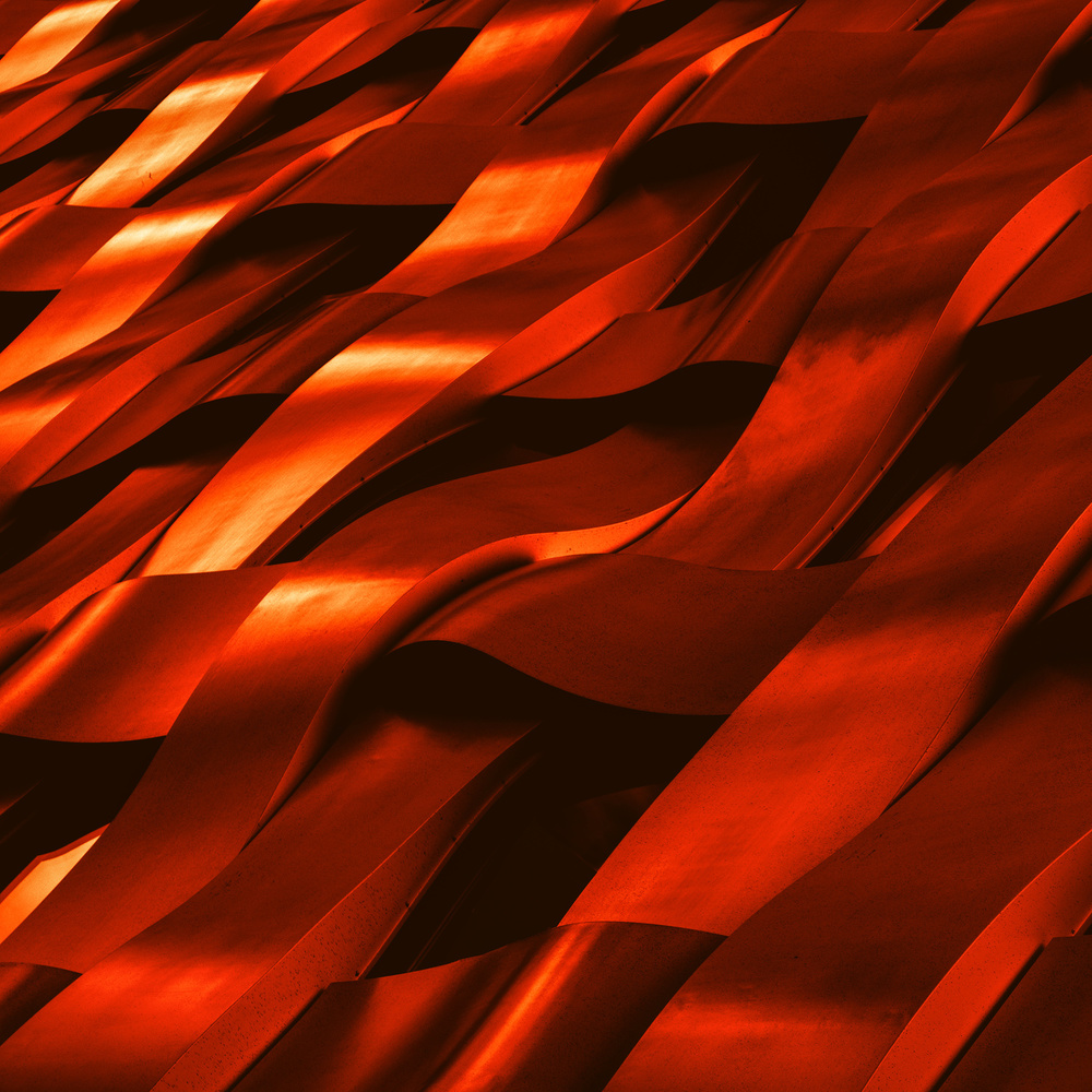 Molten Red Waves by Harry Verschelden — canvas wall art