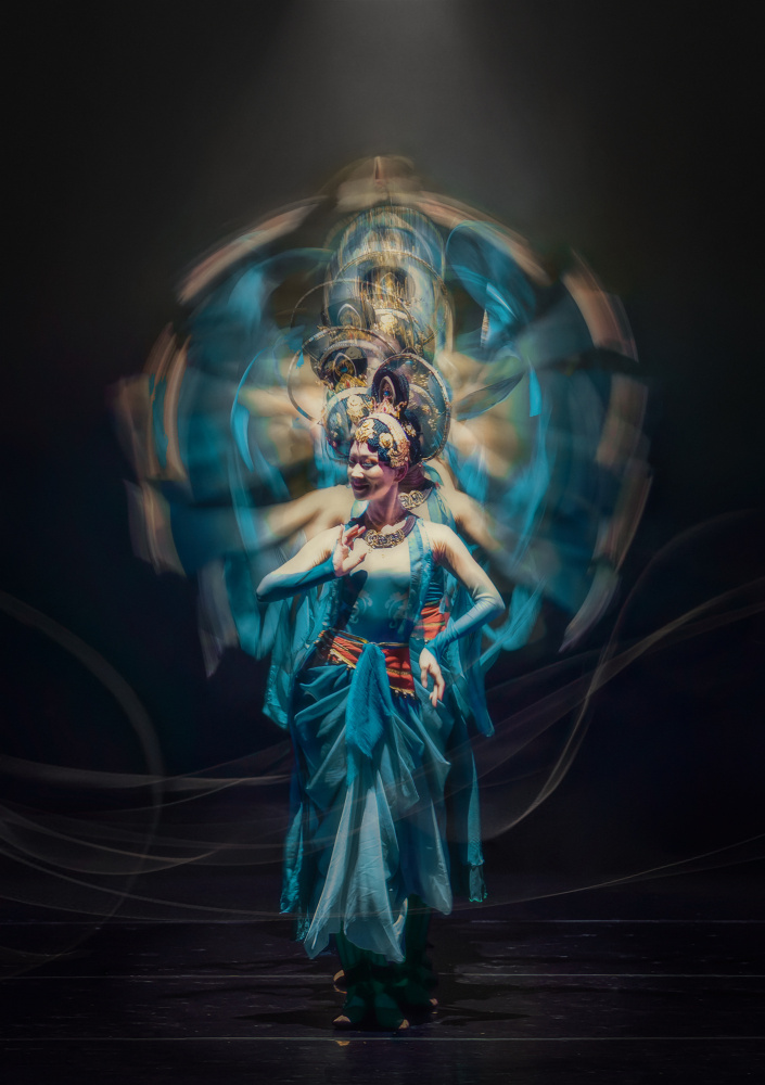 Ethereal Blue Dancer by Mia Meng — canvas wall art