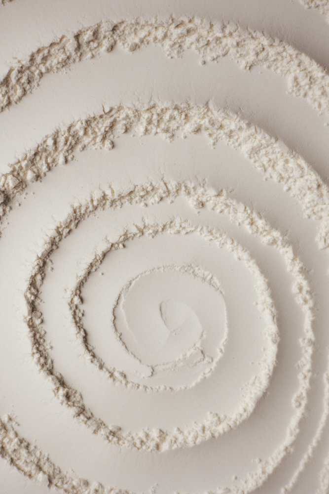 Powder Spiral Texture by Masha Bakker Matijevic — canvas wall art