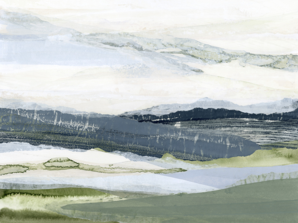 Serene Abstract Landscape by Lara Eckerman — canvas wall art