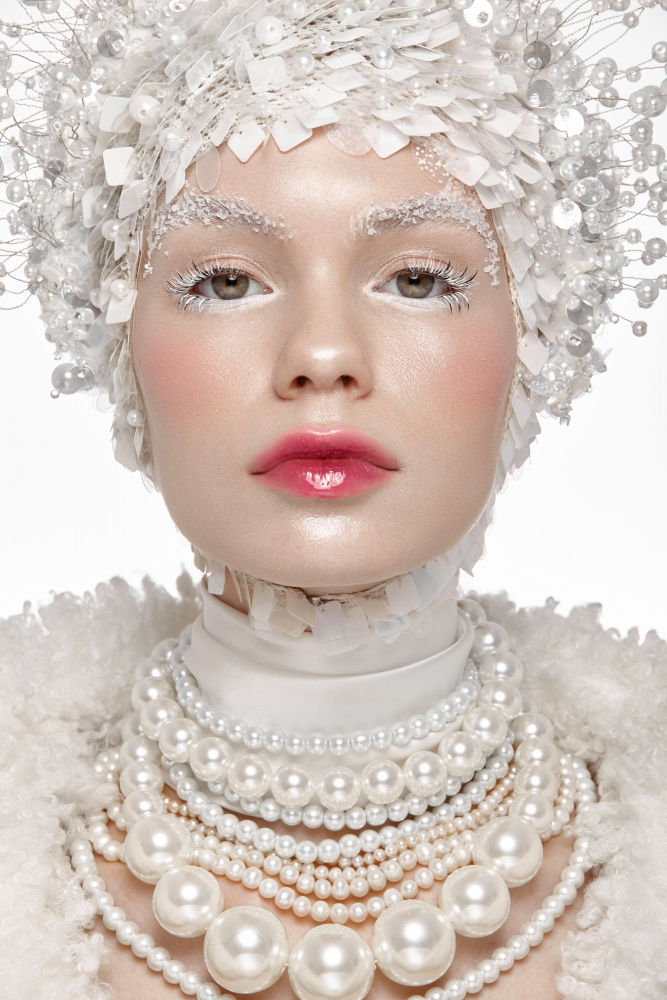Winter Queen Portrait by Tatya Lushchyk — canvas wall art