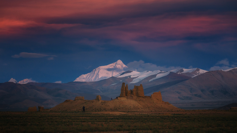 Ancient Peaks Sunset Glow by Selions(陈磊) — canvas wall art
