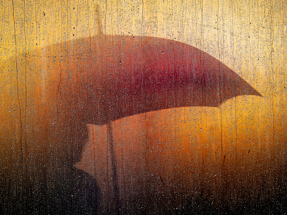 Warm Rain Silhouette by Yuzo Fujii — canvas wall art