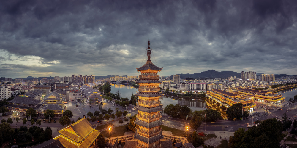 Ancient Pagodas in Southern Jiangxi 《宝福院塔》 by qiye — canvas wall art