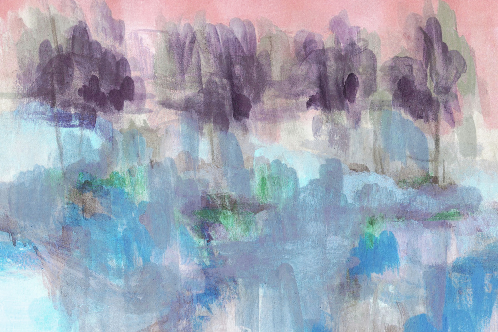 Dreamy Abstract Landscape by Lori Ann Folz — canvas wall art