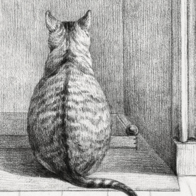 Sitting Cat, From Behind (1812)
