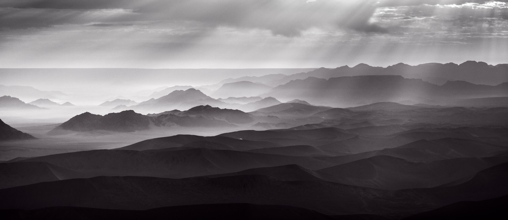 Desert Mountain Layers by Richard Guijt — canvas wall art
