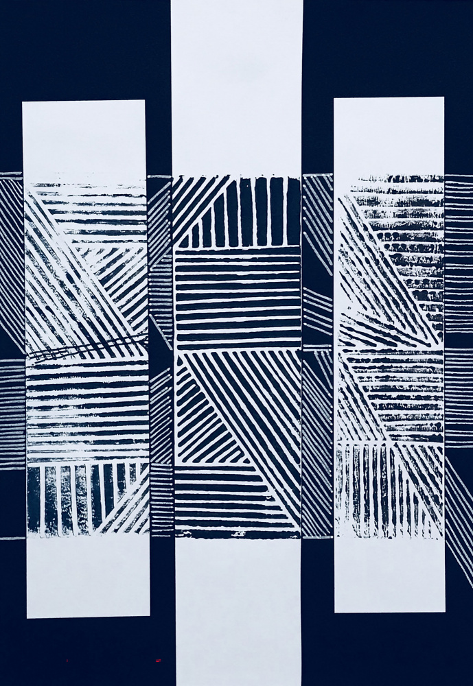 Dynamic Geometric Pattern by kellymariesmith — canvas wall art