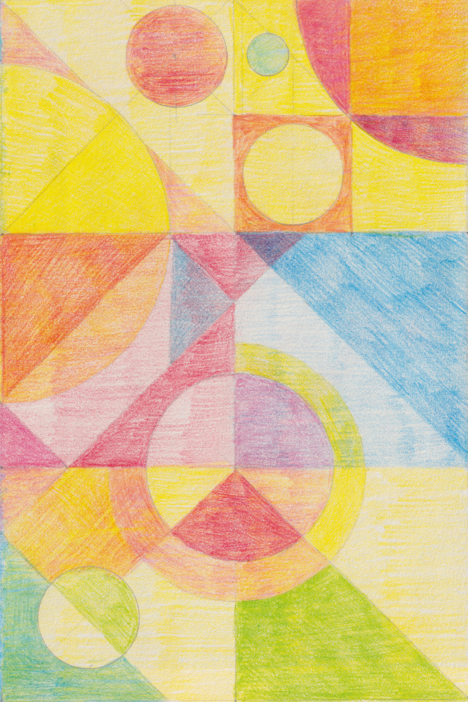Colorful Abstract Geometry by Catalina Somolinos — canvas wall art