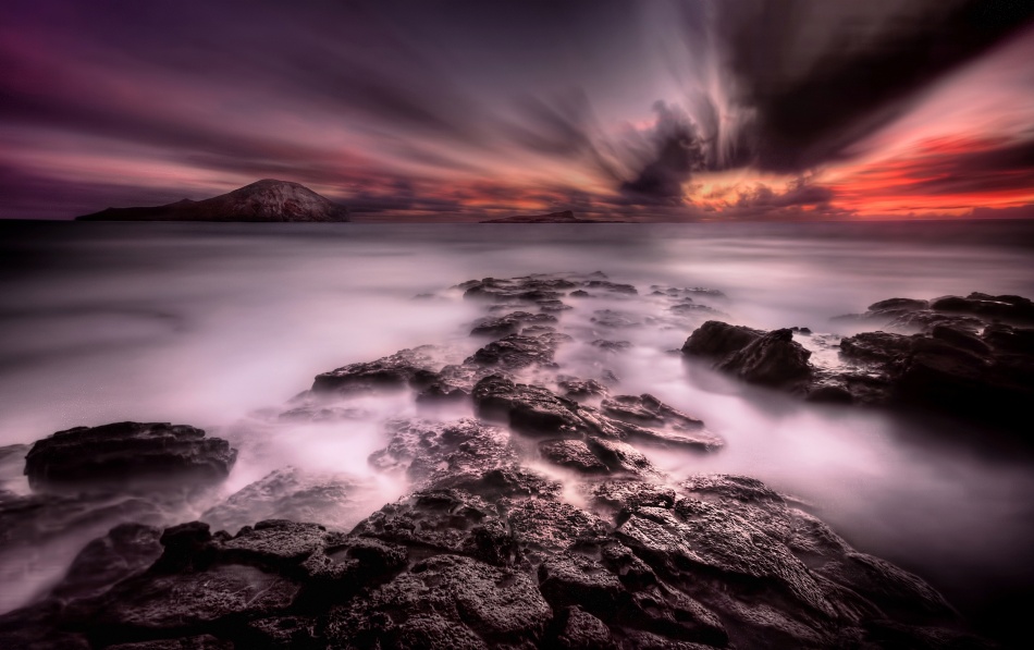 Ethereal Coastal Sunset by Mark Yugawa — canvas wall art