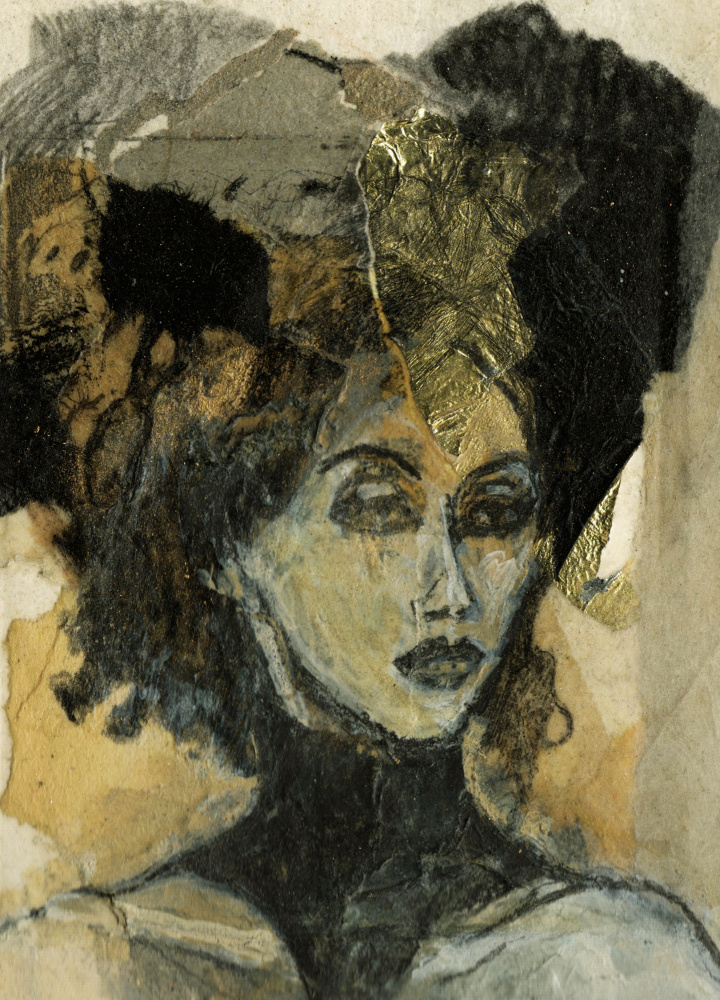 Elegant Gilded Portrait by Ute Rathmann — canvas wall art