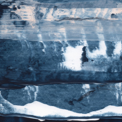 Deep Blue Abstract Horizon