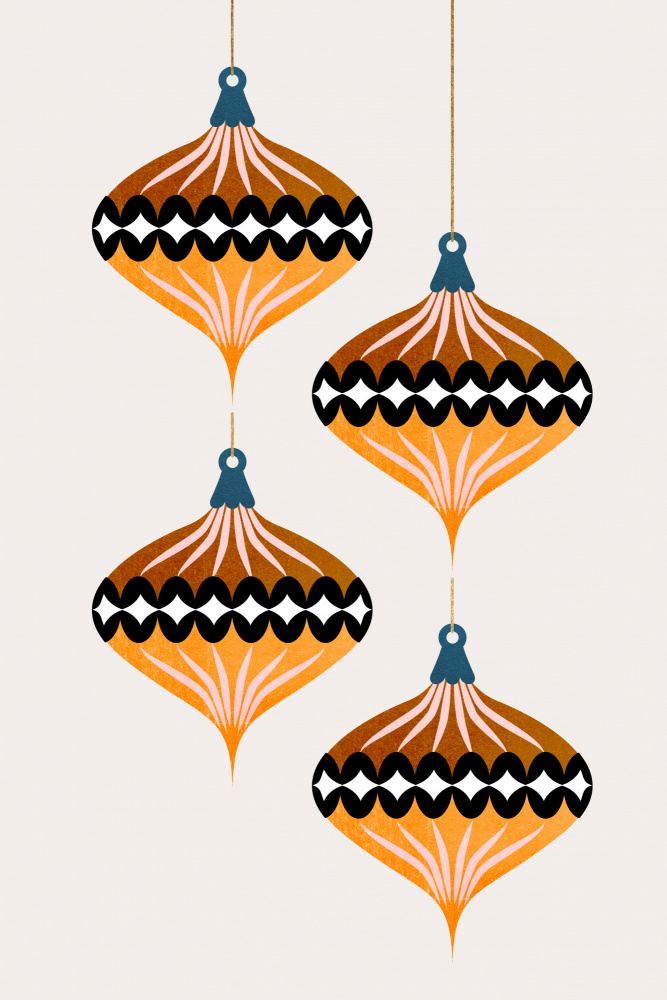 Christmas Balls (vers.1) by Kubistika — canvas wall art