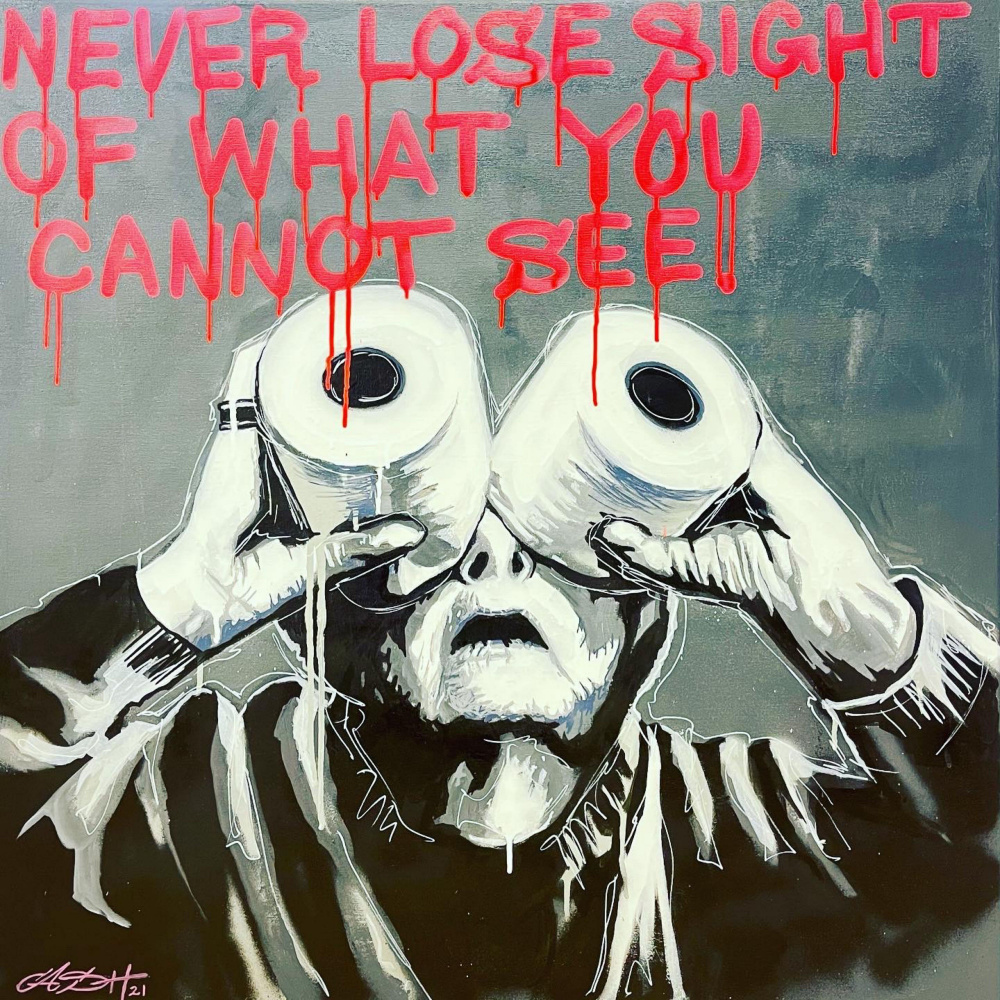 Toilet Paper Vision by Suzan Habib — canvas wall art