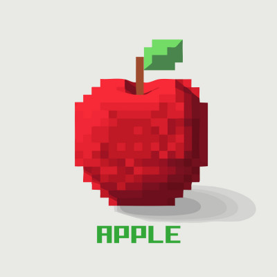 Pixel Fruit   Apple