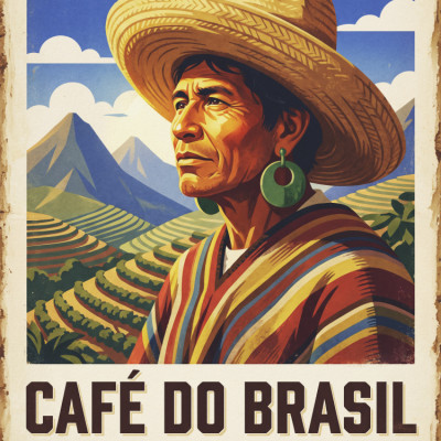 Brazilian Coffee Farmer Landscape