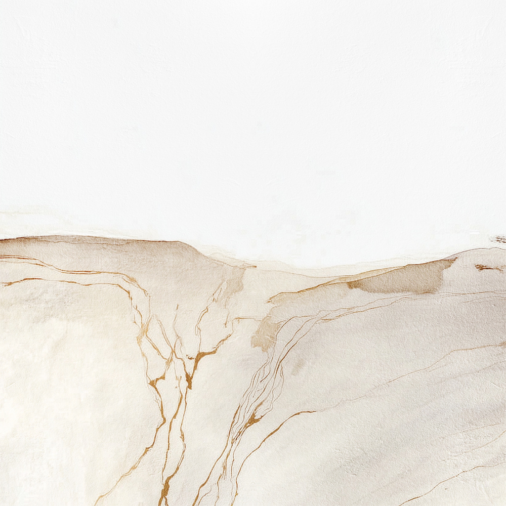Golden Desert Lines by Alma — canvas wall art