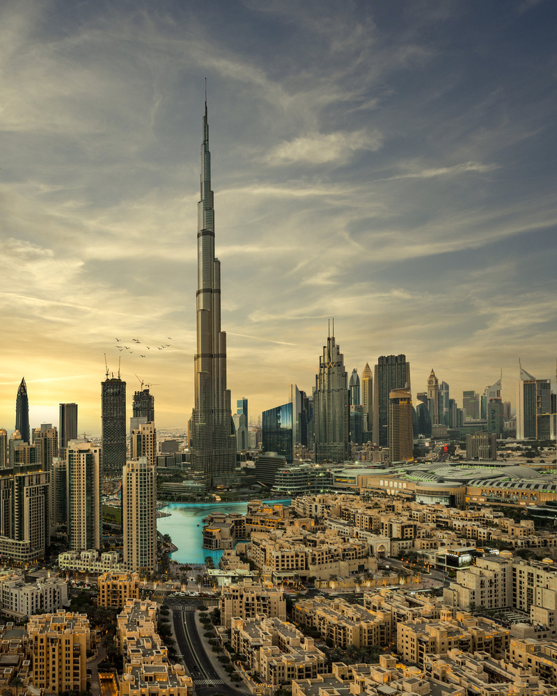 Burj Khalifa at Dusk by Mohammad Sulaiman — canvas wall art