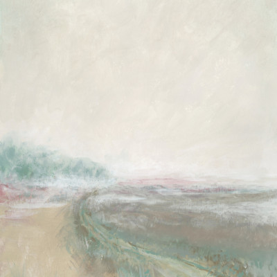 Misty Pastel Landscape