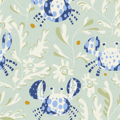 Whimsical Blue Crabs