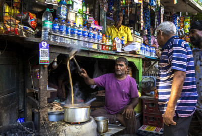 Tea stall by Souvik Banerjee