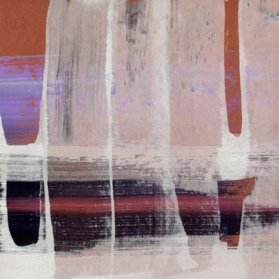 Areas of tension Abstract painting 13 terracotta mural