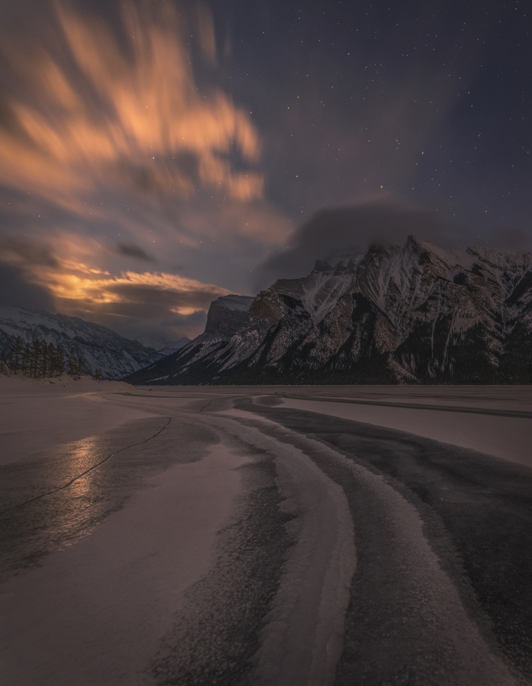 Ethereal Winter Night Sky by James S. Chia — canvas wall art