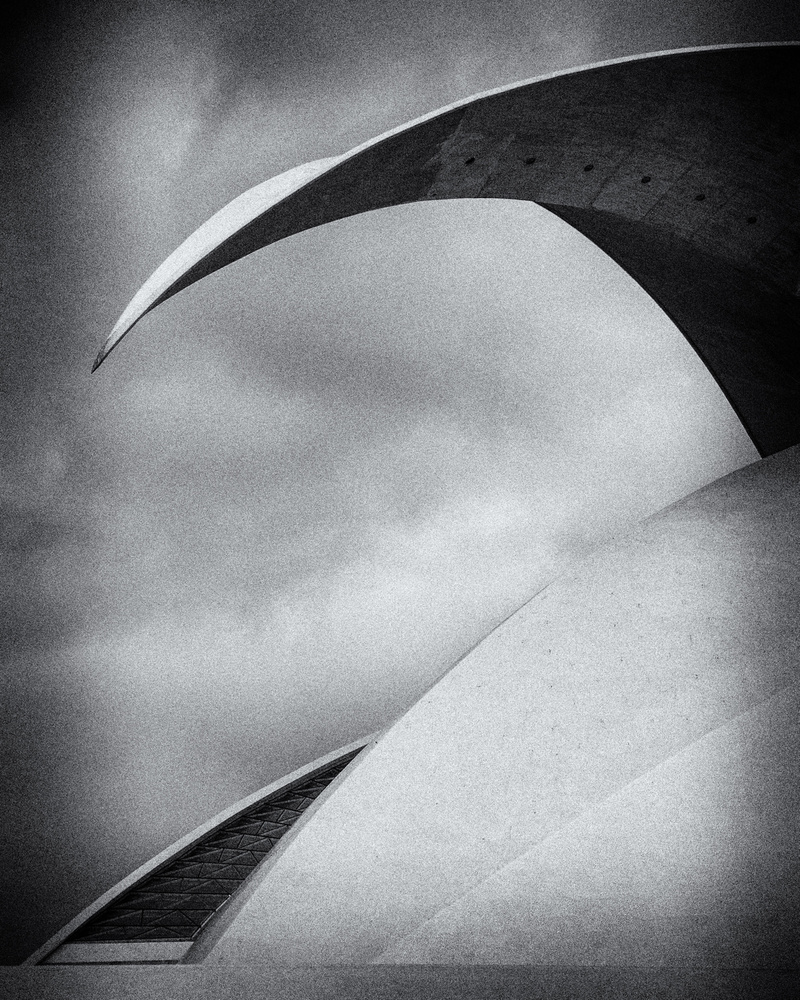 Swooping Modern Architecture by Michelle Degryse — canvas wall art
