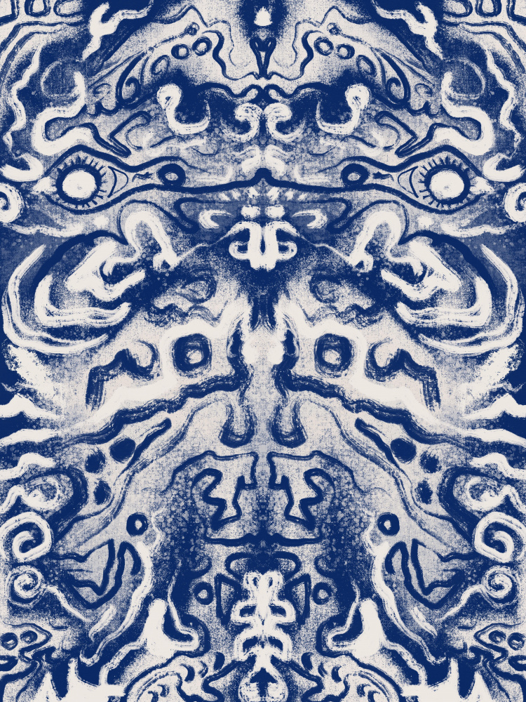 Mystic Tribal Pattern by Little Dean — canvas wall art