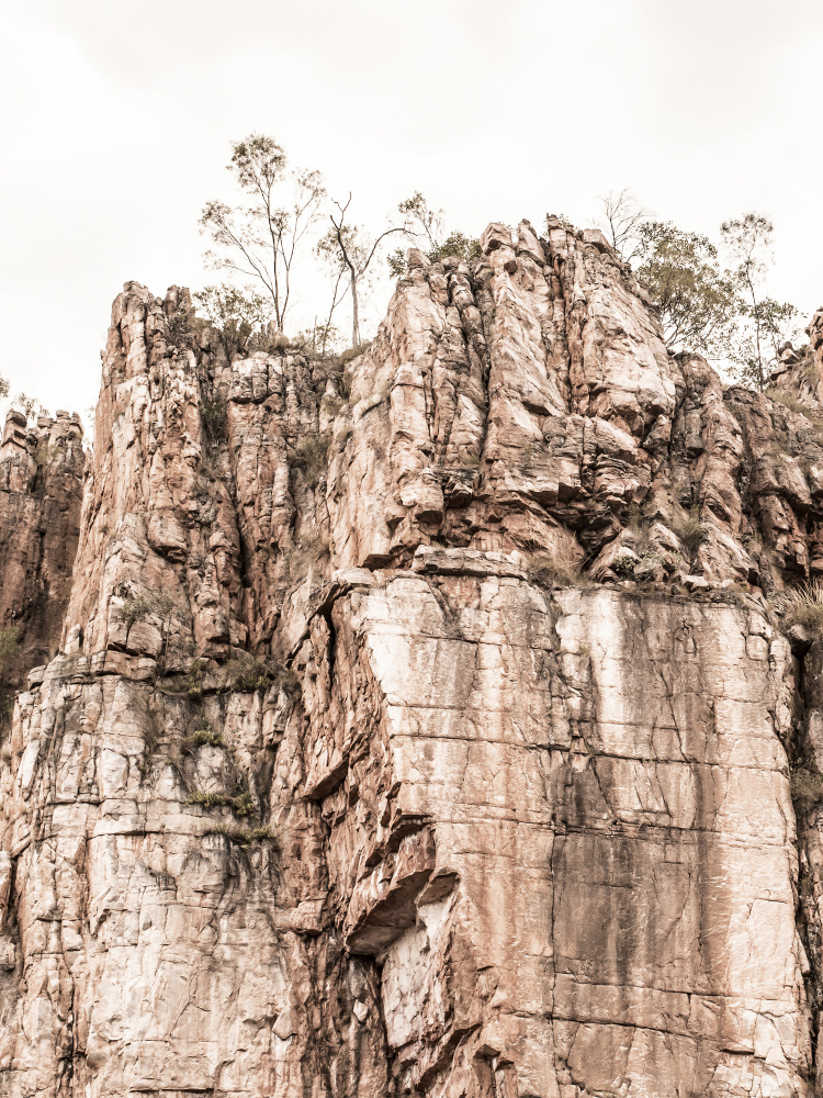 Towering Rock Face by Lila & Lola — canvas wall art