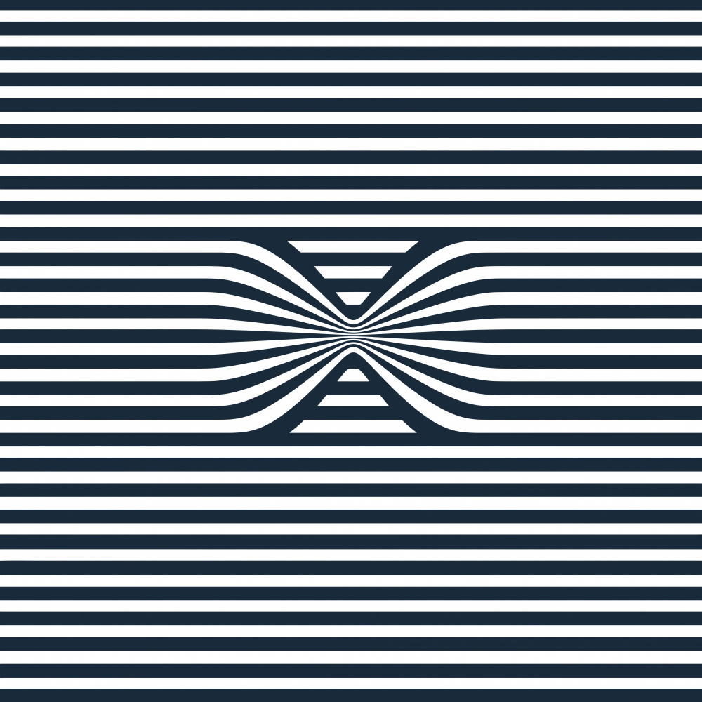 Optical Stripe Illusion by Carlos Perez Del Moro — canvas wall art