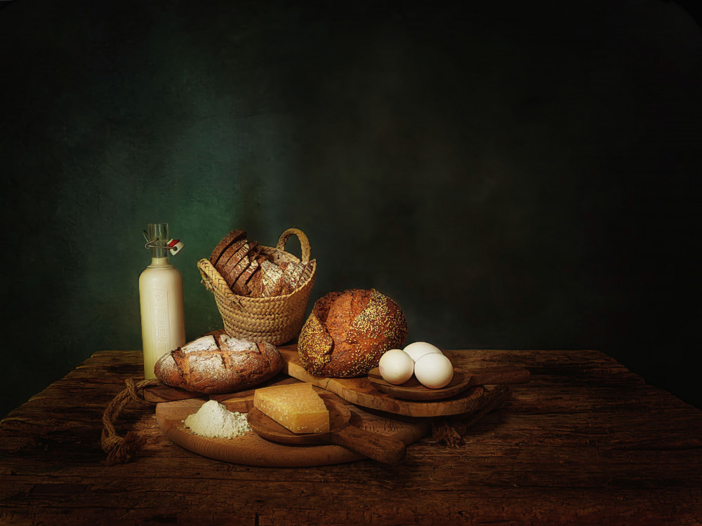 Rustic Bakery Still Life by Saskia Dingemans — canvas wall art