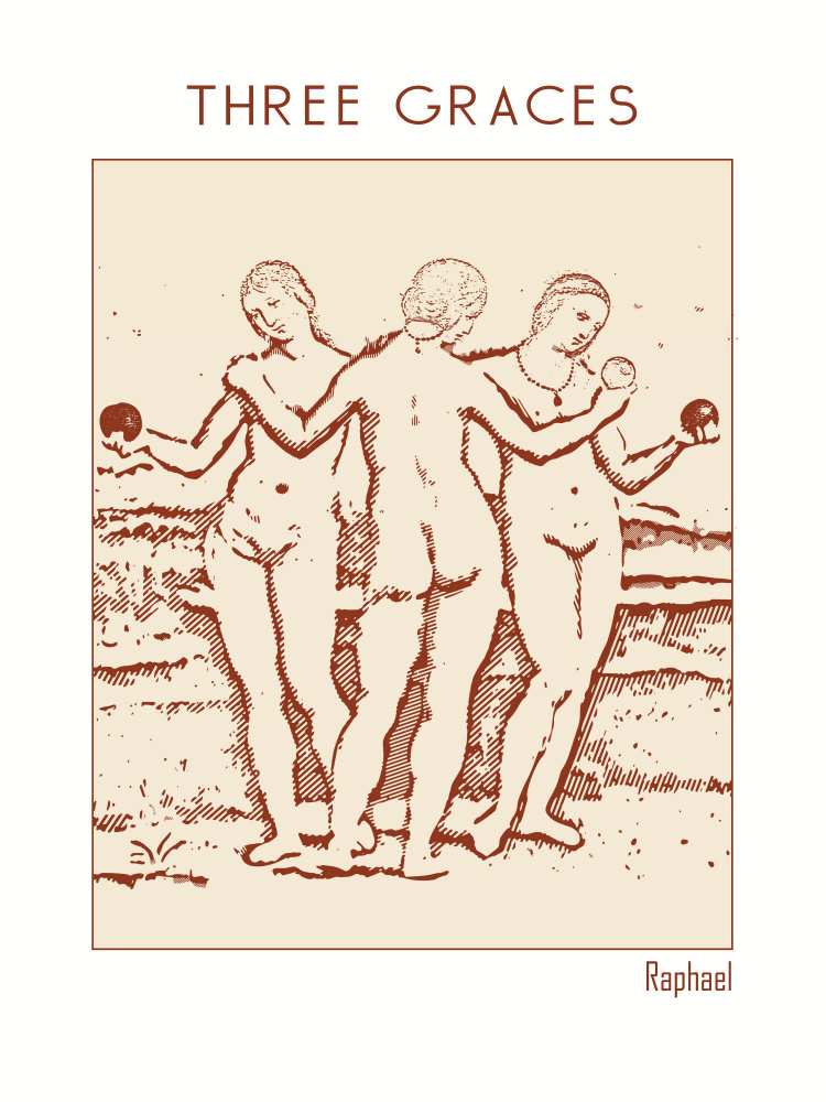 Classical Three Graces by Doa Project — canvas wall art