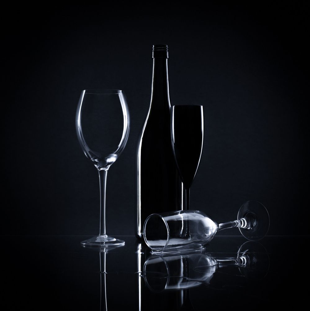 Elegant Wine Still Life by Margareth Perfoncio — canvas wall art