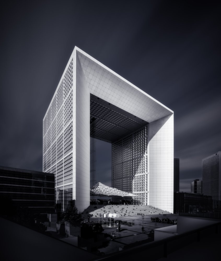 Grand Modern Architecture by Ute Scherhag — canvas wall art