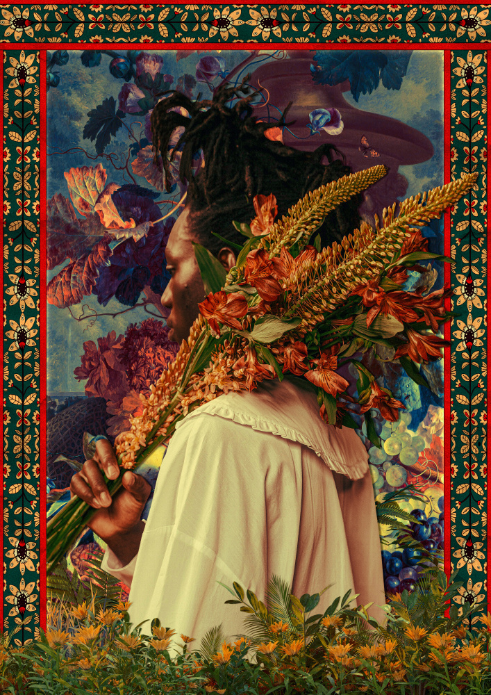 Rich Floral Bounty by CosmoZach — canvas wall art