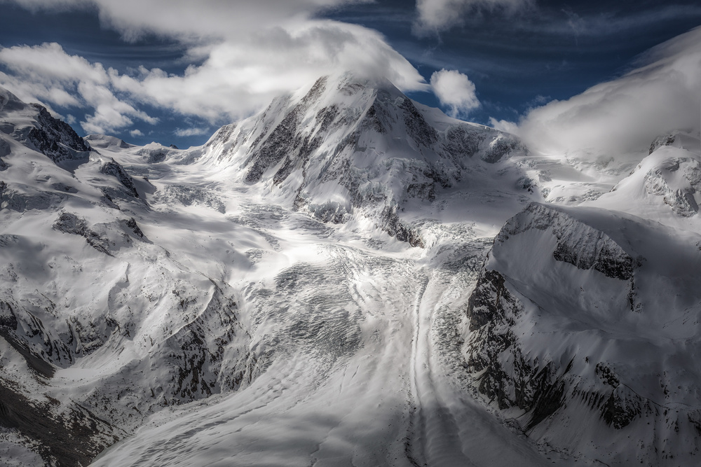 Majestic Alpine Glacier by Clara Gamito — canvas wall art
