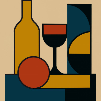 Geometric Still Life Composition