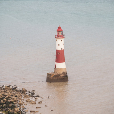 Beachy head lighthouse in England - summer nostalgic travel photography