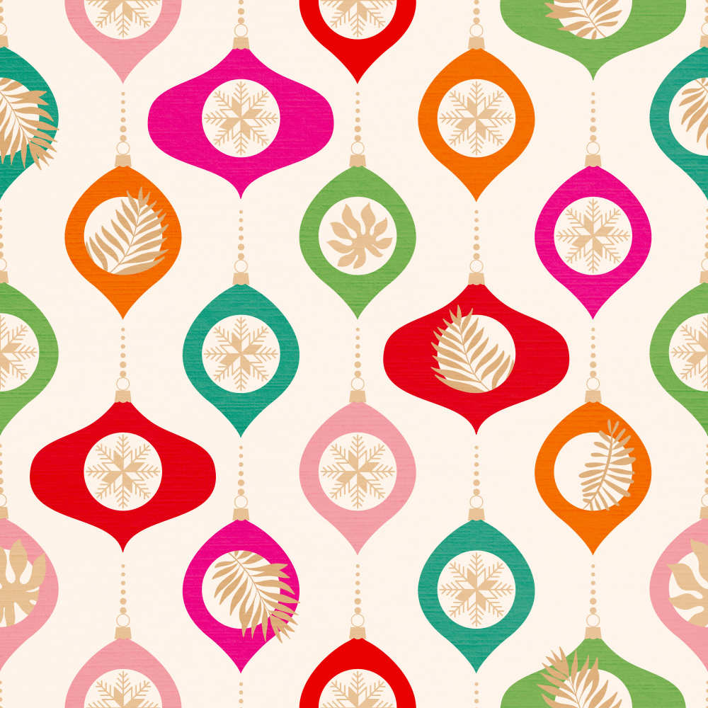 Colorful Tropical Ornaments by Dominique Vari — canvas wall art