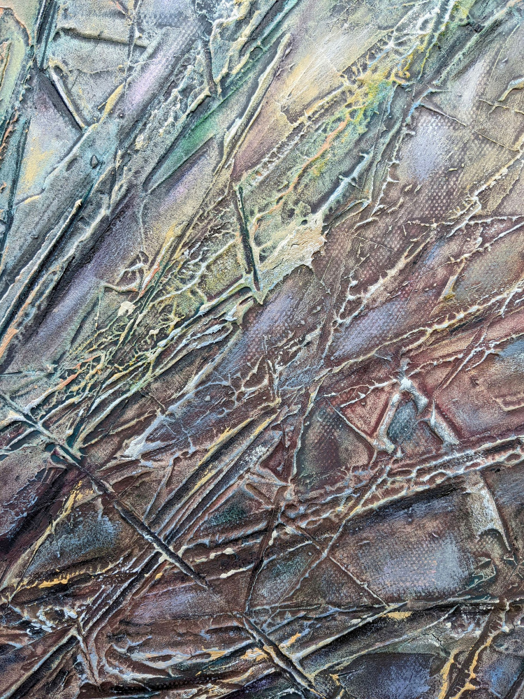 Complex Textured Abstract by Lena Kolambet — canvas wall art