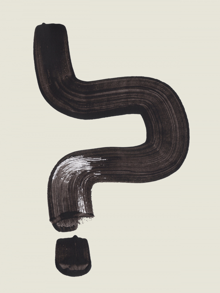 Bold Query Mark by Ejaaz Haniff — canvas wall art