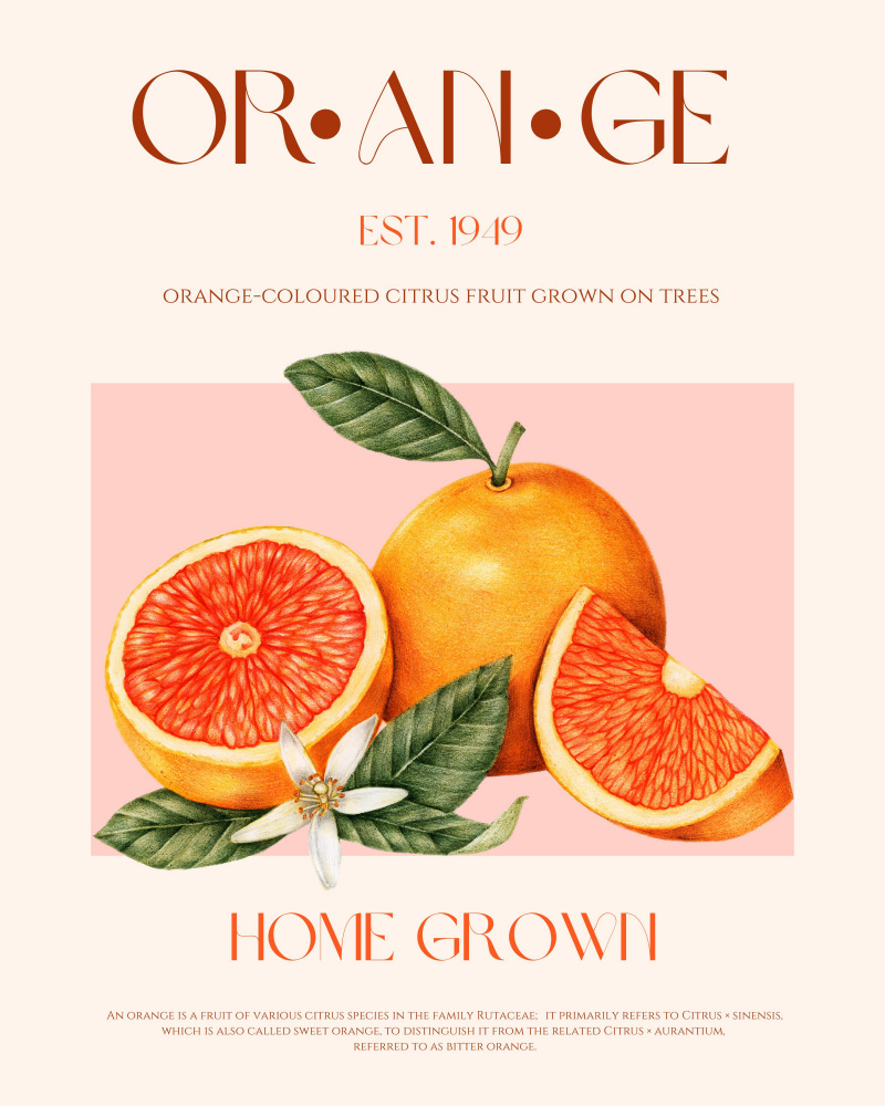 Vibrant Citrus Harvest by Nazma Khokhar — canvas wall art
