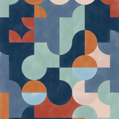 Geometric Abstract With Vibrant Colors