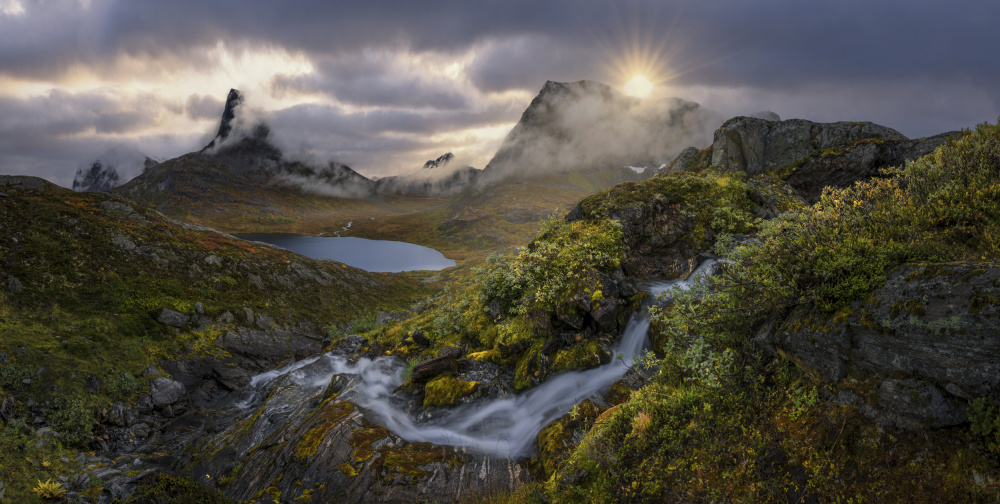 Misty Mountain Serenity by Nina Pauli — canvas wall art