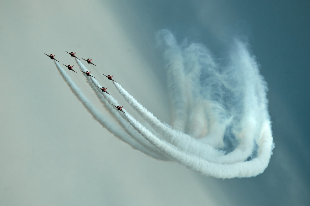 Sky Aerobatic Display by Chris Hamilton — canvas wall art