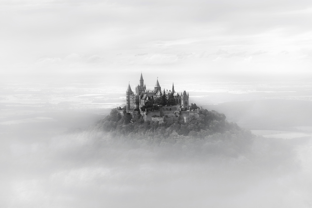 Castle in the Clouds by Joaquin Guerola — canvas wall art