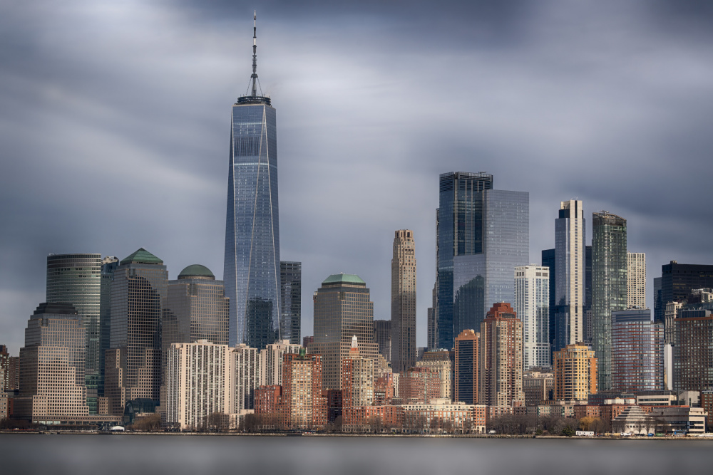 Dramatic Manhattan Skyline by Paolo Bolla — canvas wall art