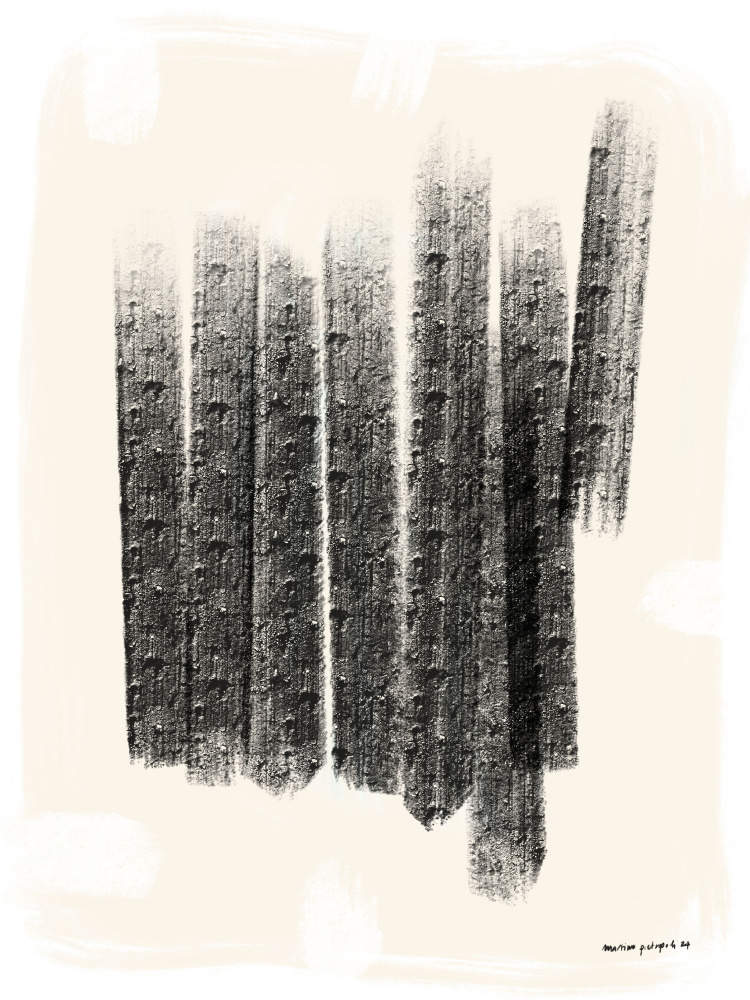 Gritty Vertical Lines by Martino Pietropoli — canvas wall art